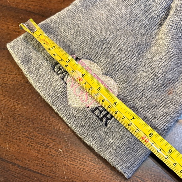 Spiritual Gangster Sparkly heart Patch by Apollo stretch ribbed soft knit Beanie - Picture 7 of 8